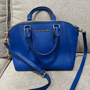 Michael Kors blue medium size purse